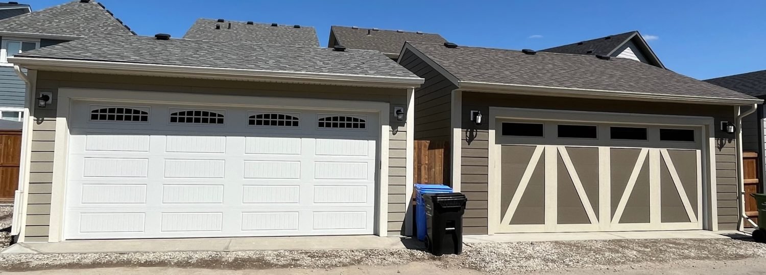 Custom garage built by Sahi Contracting in Calgary
